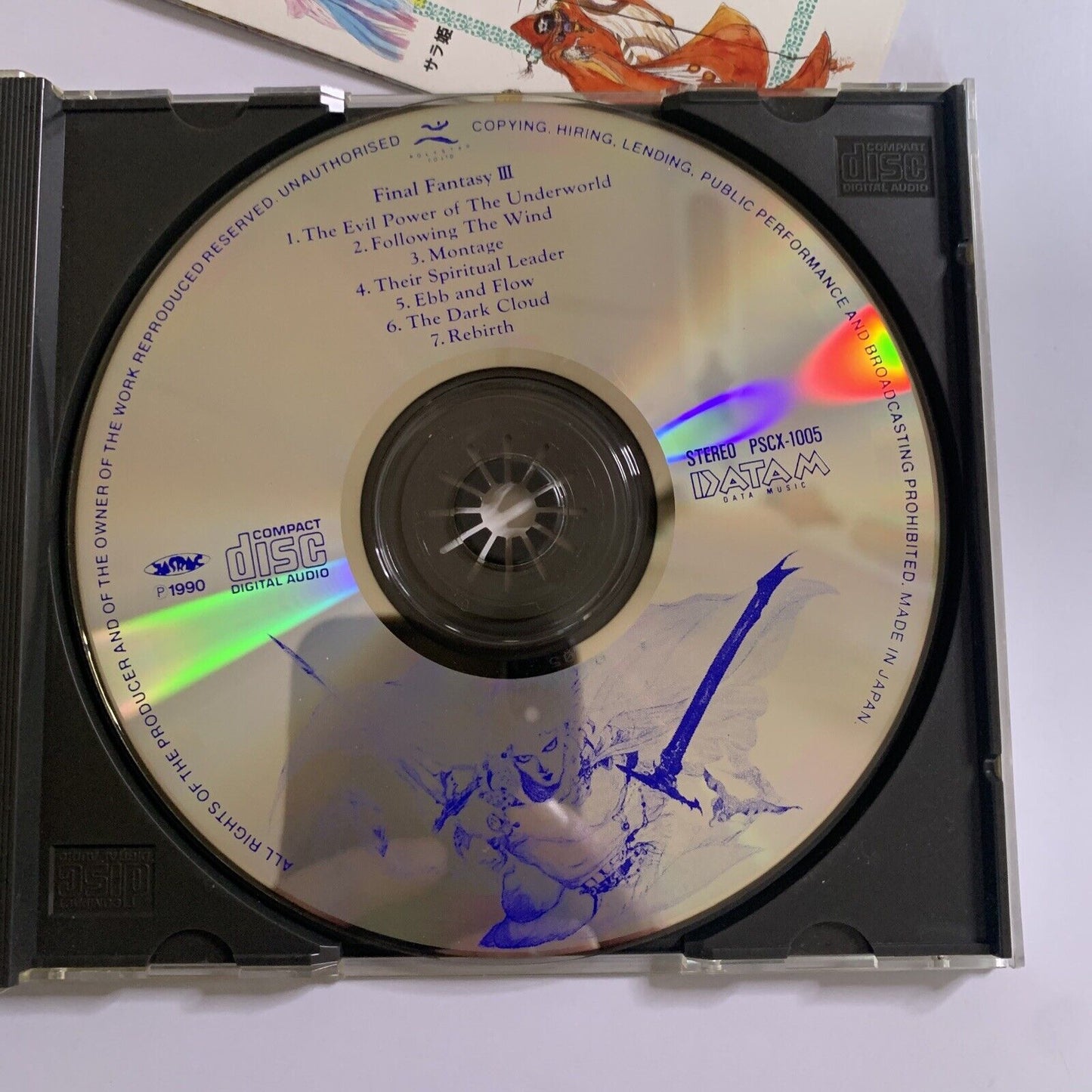 Final Fantasy III Legend of the Eternal Wind by Nobuo Uematsu CD 1990 1st Ed.
