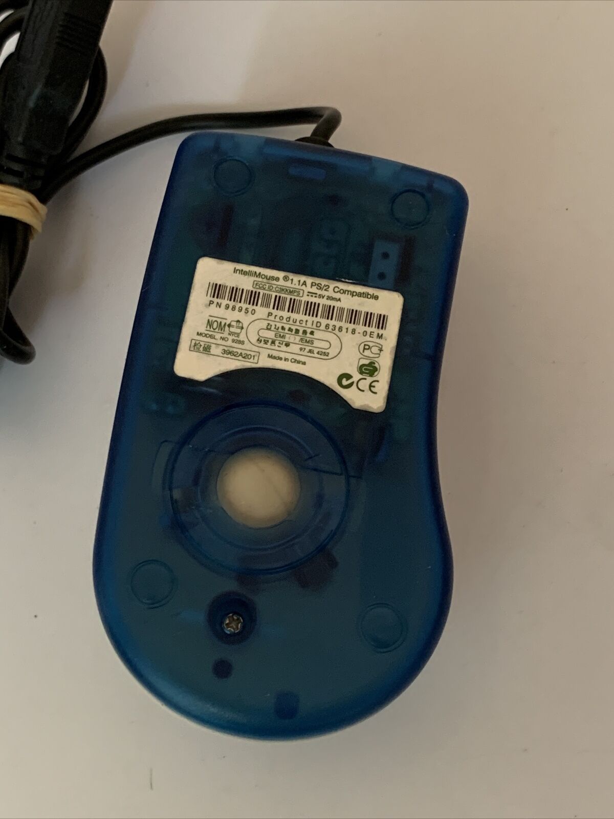 Izu Intellimouse 1.1A Vintage Trackball Mouse USB Wired