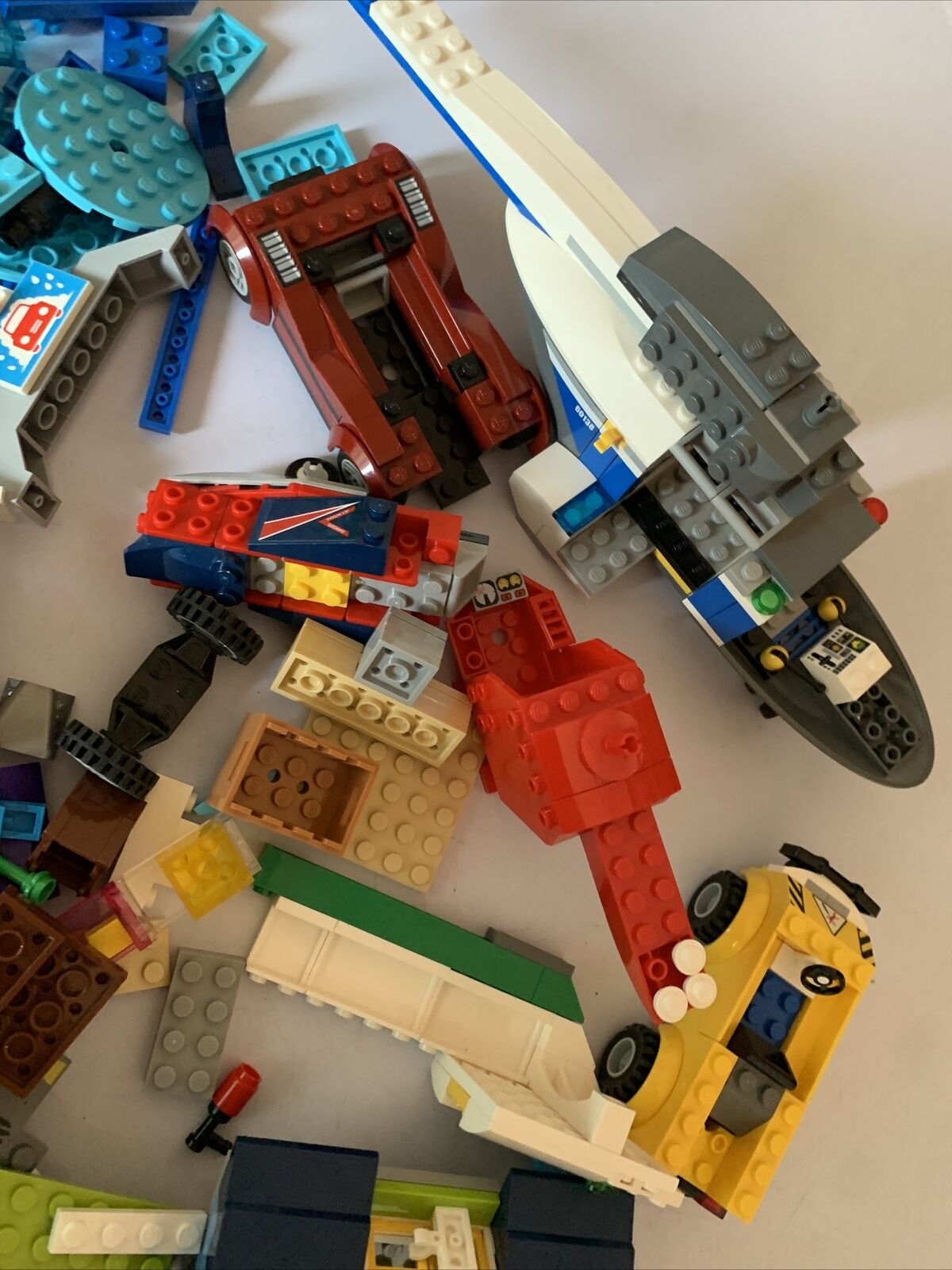 Genuine Bulk Lego Helicopter Car Boat Friends Pieces Lot 1.3kg