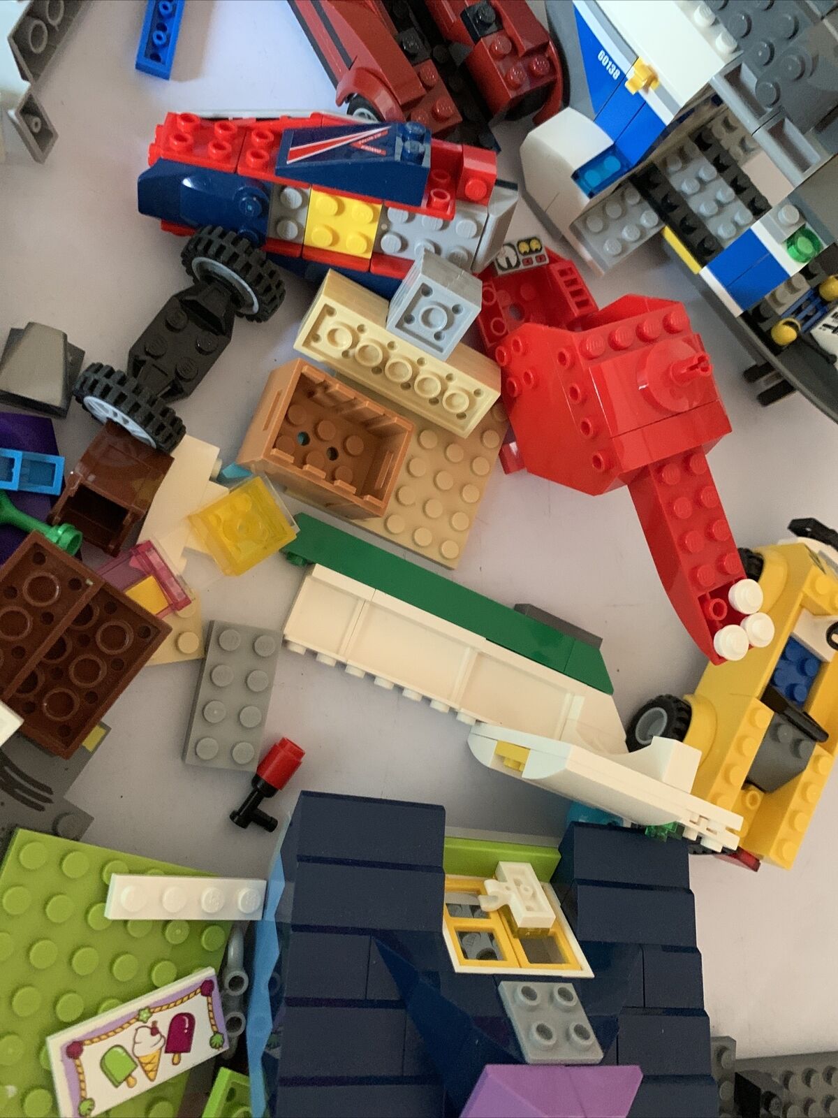 Genuine Bulk Lego Helicopter Car Boat Friends Pieces Lot 1.3kg