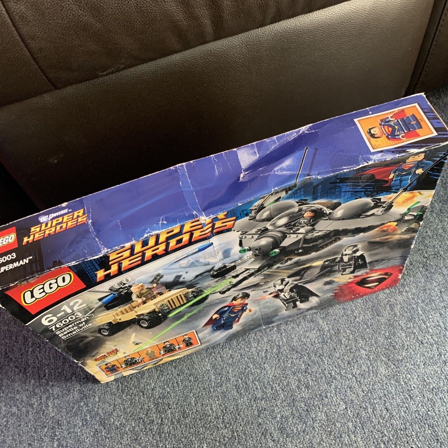 Lego DC Universe Super Heroes Superman Battle Of Smallville 76003 Box Damage