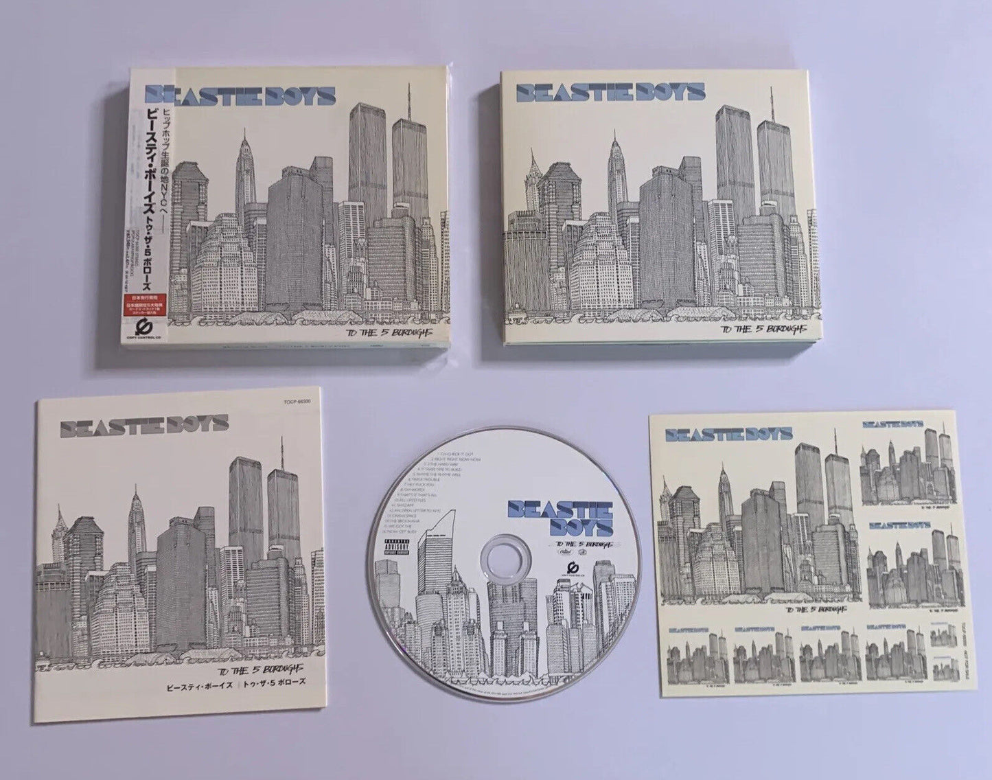 Beastie Boys – To The 5 Boroughs (CD,2004) Digipak Obi Stickers Japan TOCP-66300