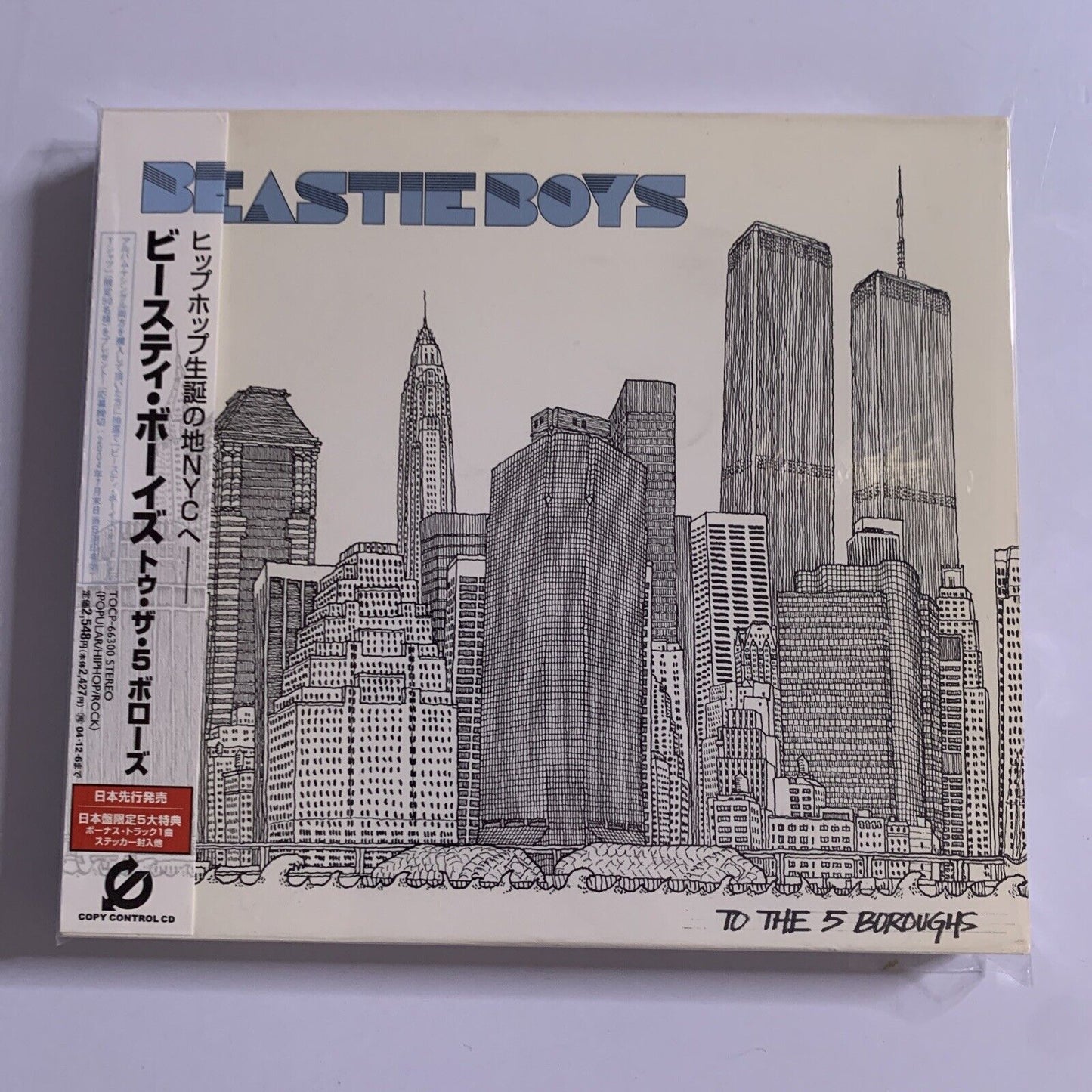 Beastie Boys – To The 5 Boroughs (CD,2004) Digipak Obi Stickers Japan TOCP-66300