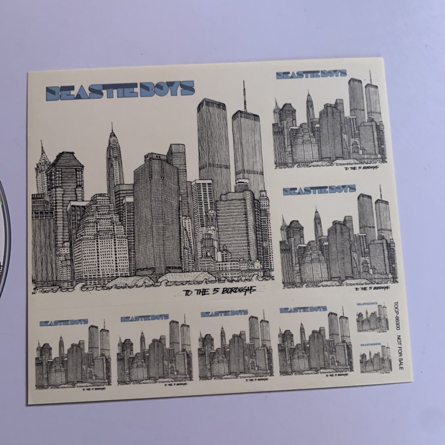 Beastie Boys – To The 5 Boroughs (CD,2004) Digipak Obi Stickers Japan TOCP-66300