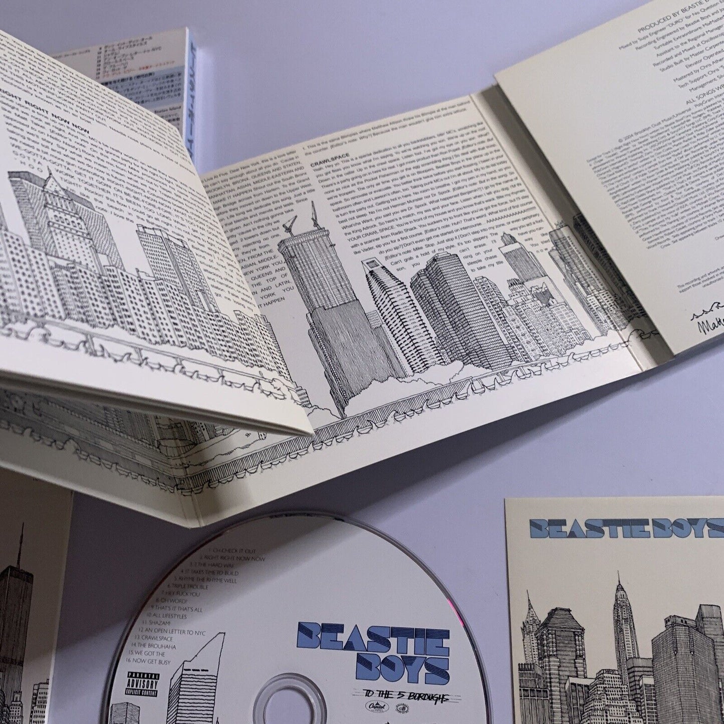 Beastie Boys – To The 5 Boroughs (CD,2004) Digipak Obi Stickers Japan TOCP-66300