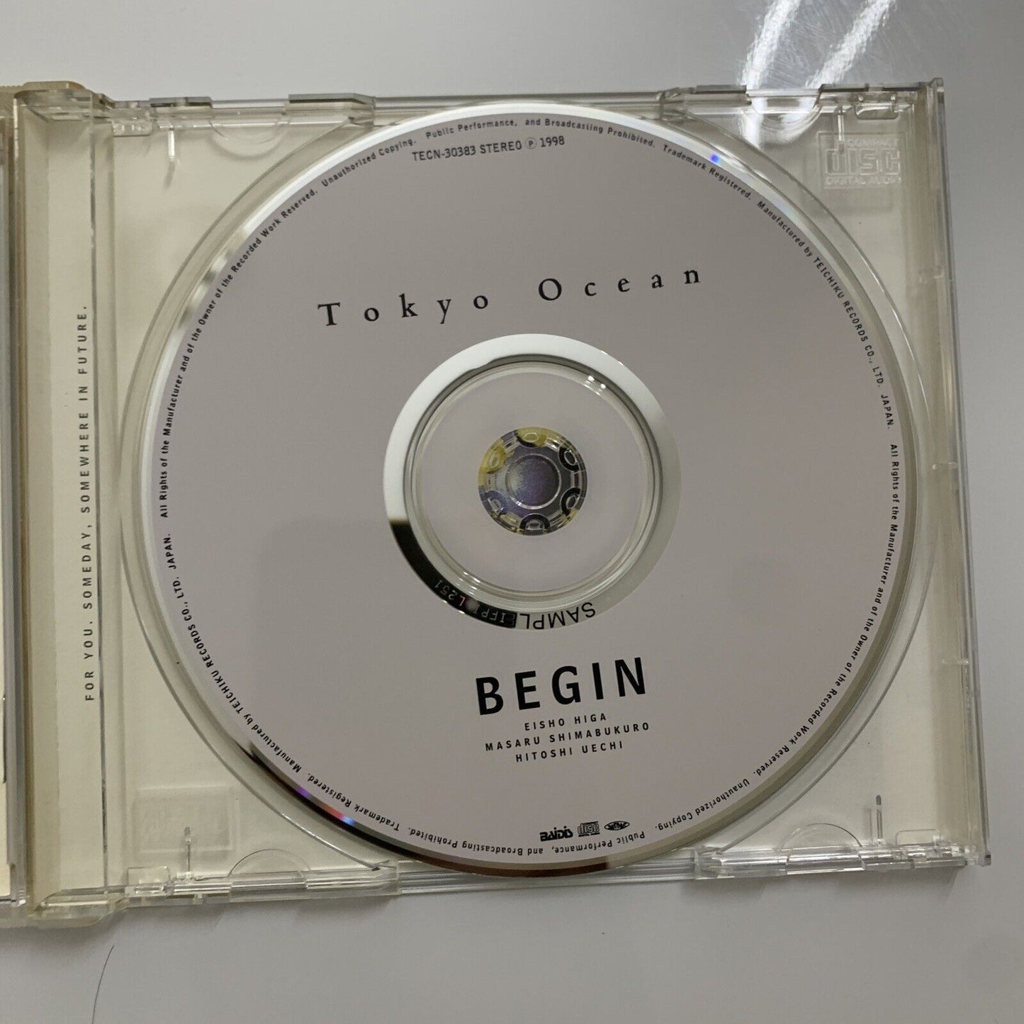 Begin - Tokyo Ocean (CD, 1998) Obi Promo Japanese TECN-30383