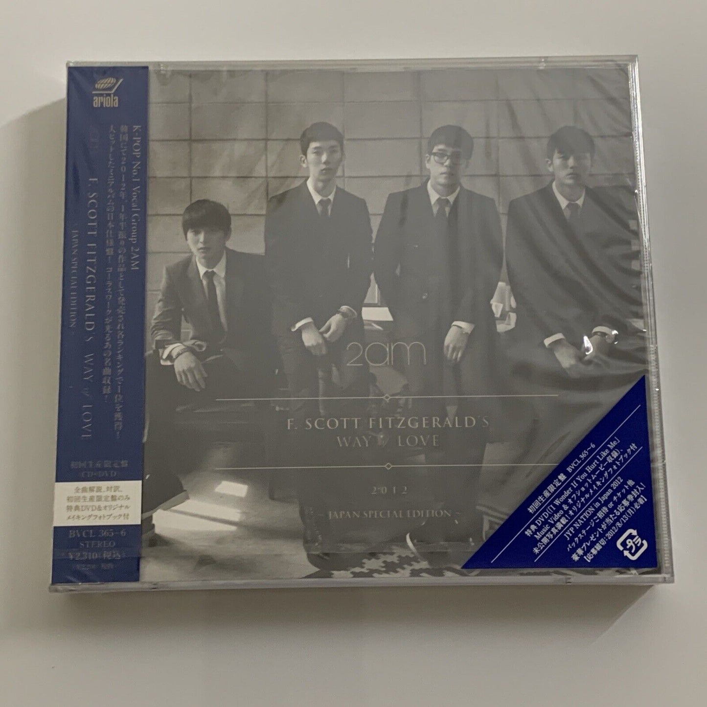 2AM – F. Scott Fitzgerald's Way Of Love (CD + DVD, 2012) K-Pop Obi BVCL-3656 NEW