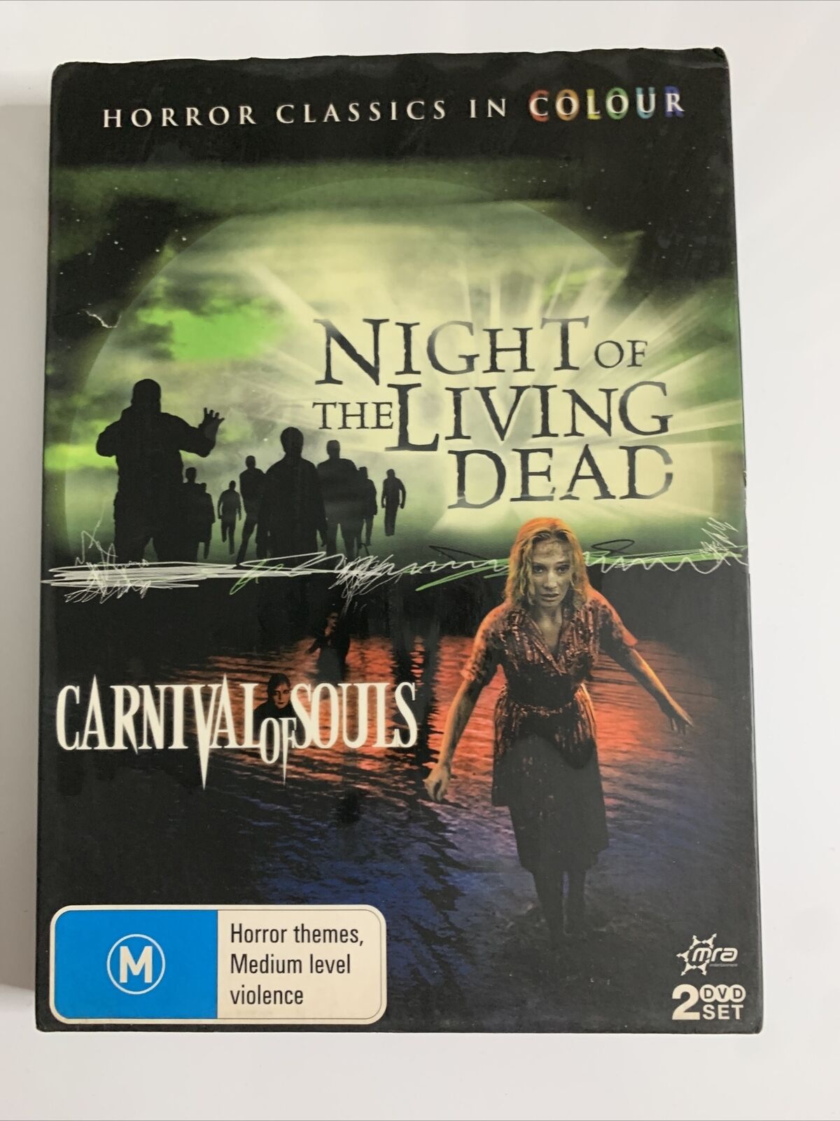 Night of the Living Dead / Carnival of Souls (DVD, 1968) Horror FIlm Region 4