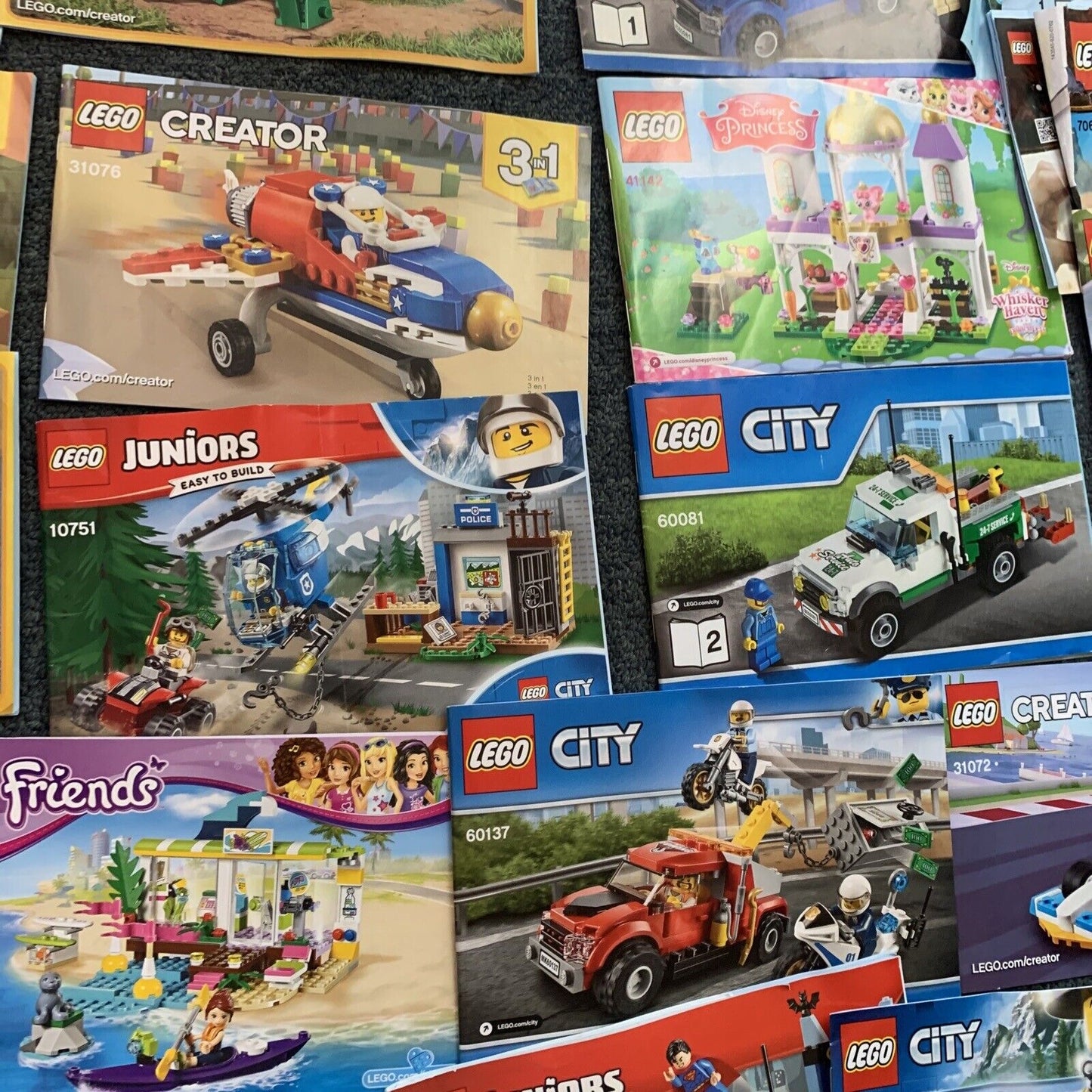 37x Lego City Creator Minecraft Juniors Star Wars Speed Champion Friends Manual