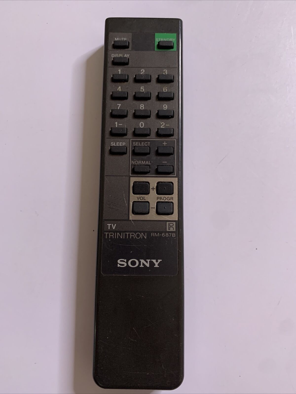 Genuine Sony Trinitron RM-687B Remote Control *No Battery Lid