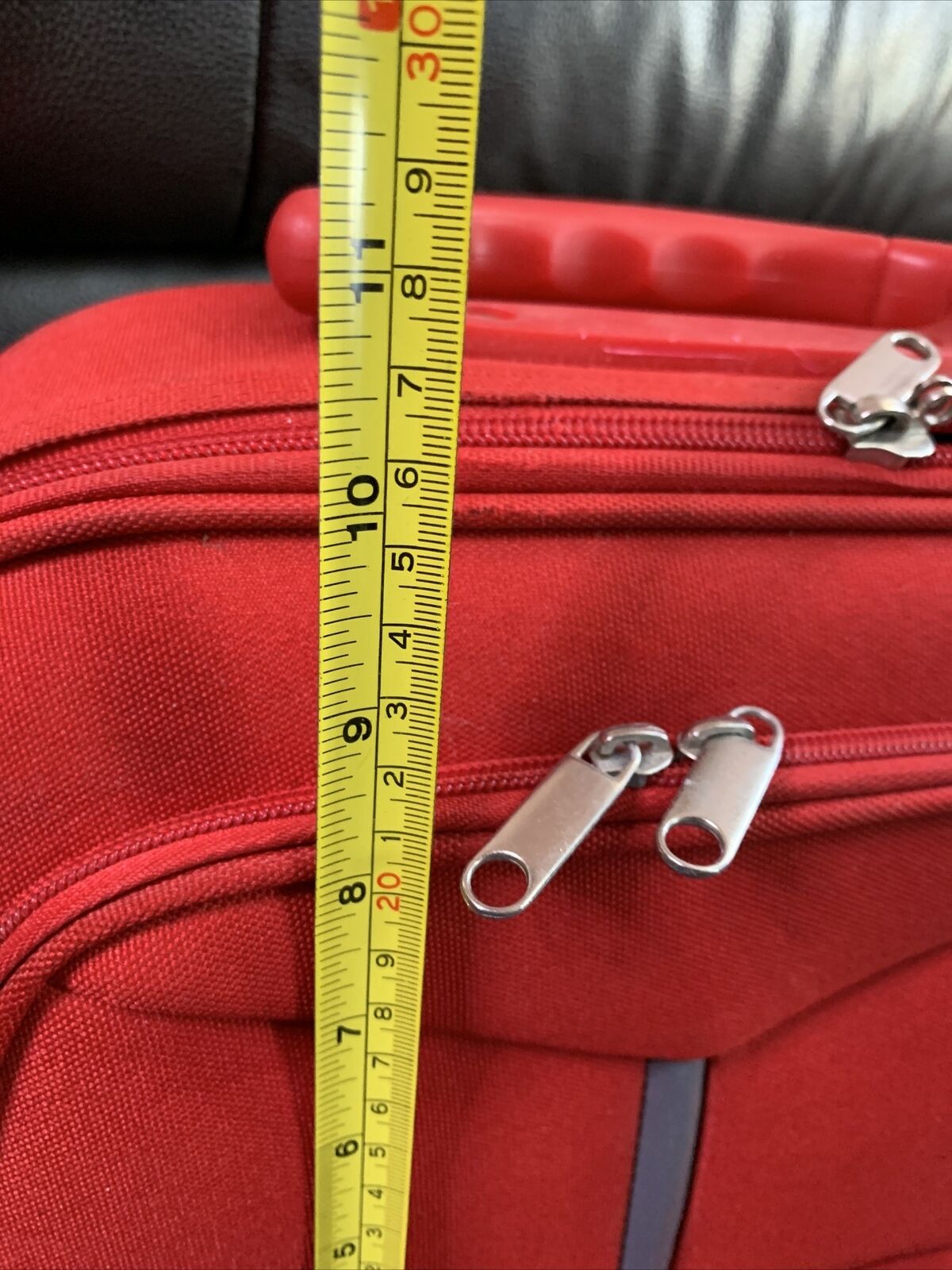 Rectangular Carry Shoulder 2 Way Bag Red with Strap Hardly Been Used 35x26x10cm