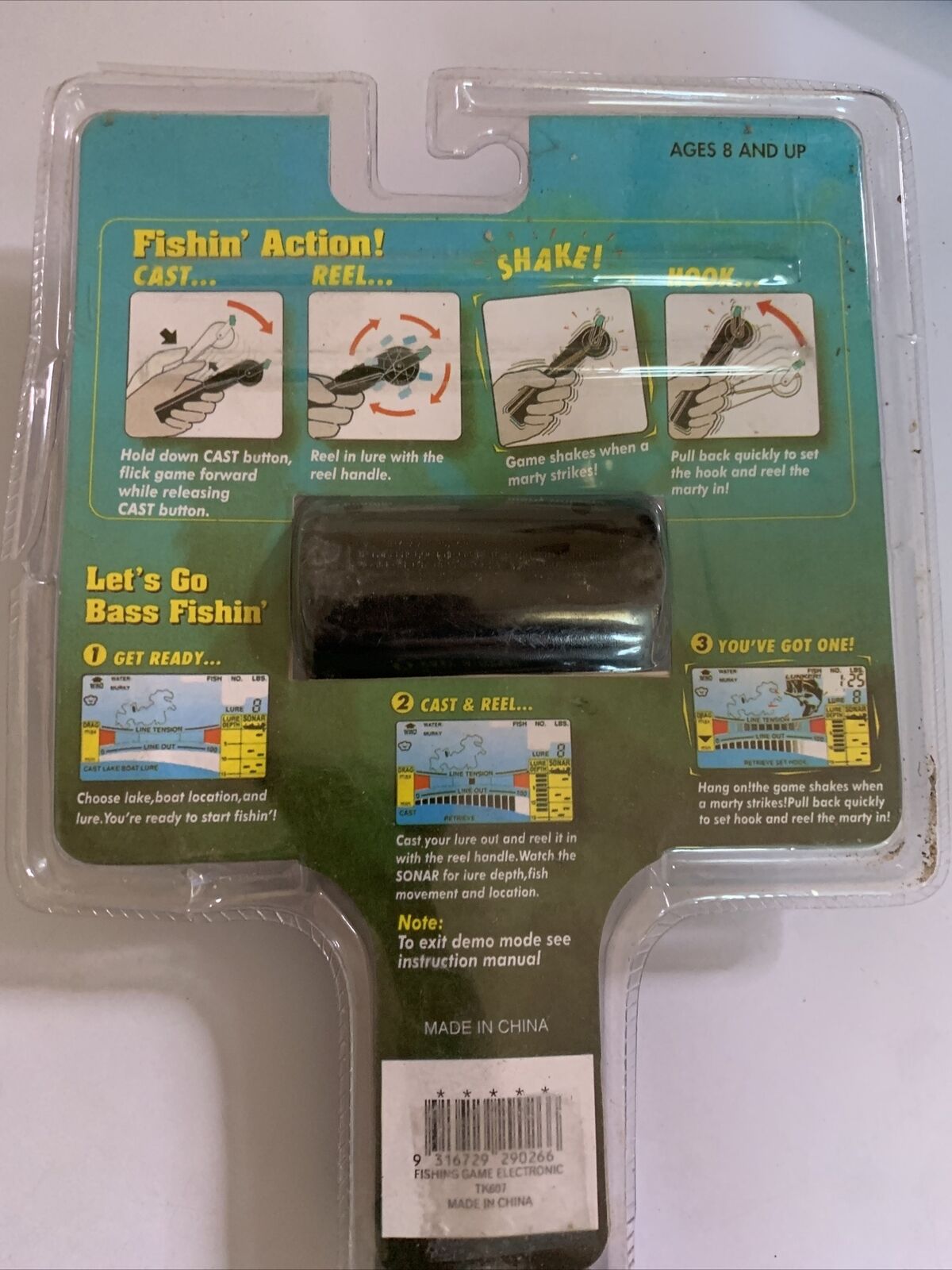 Marty Bass Fishing Portable LCD Electronic Game NEW