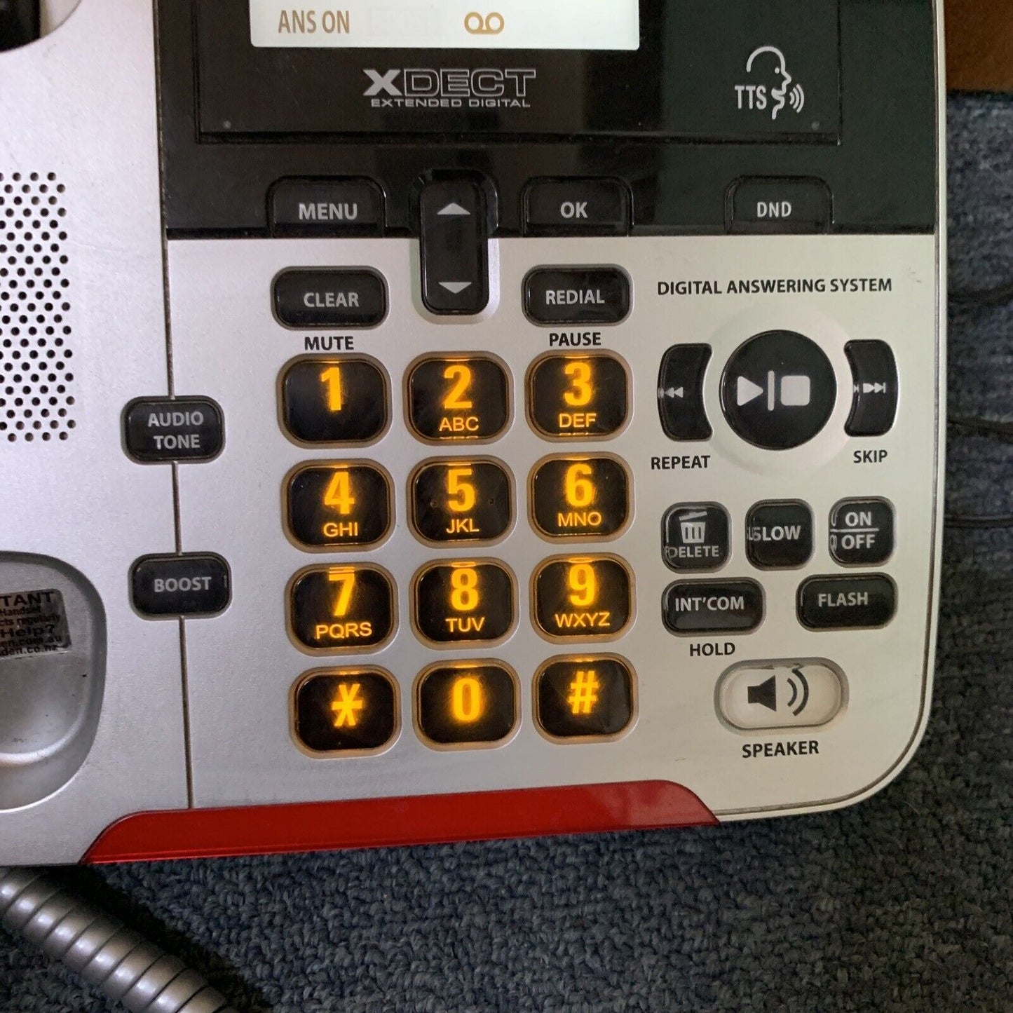 Uniden Loud And Clear Corded Telephone Large Buttons LSSE37+1 NBN Compatible