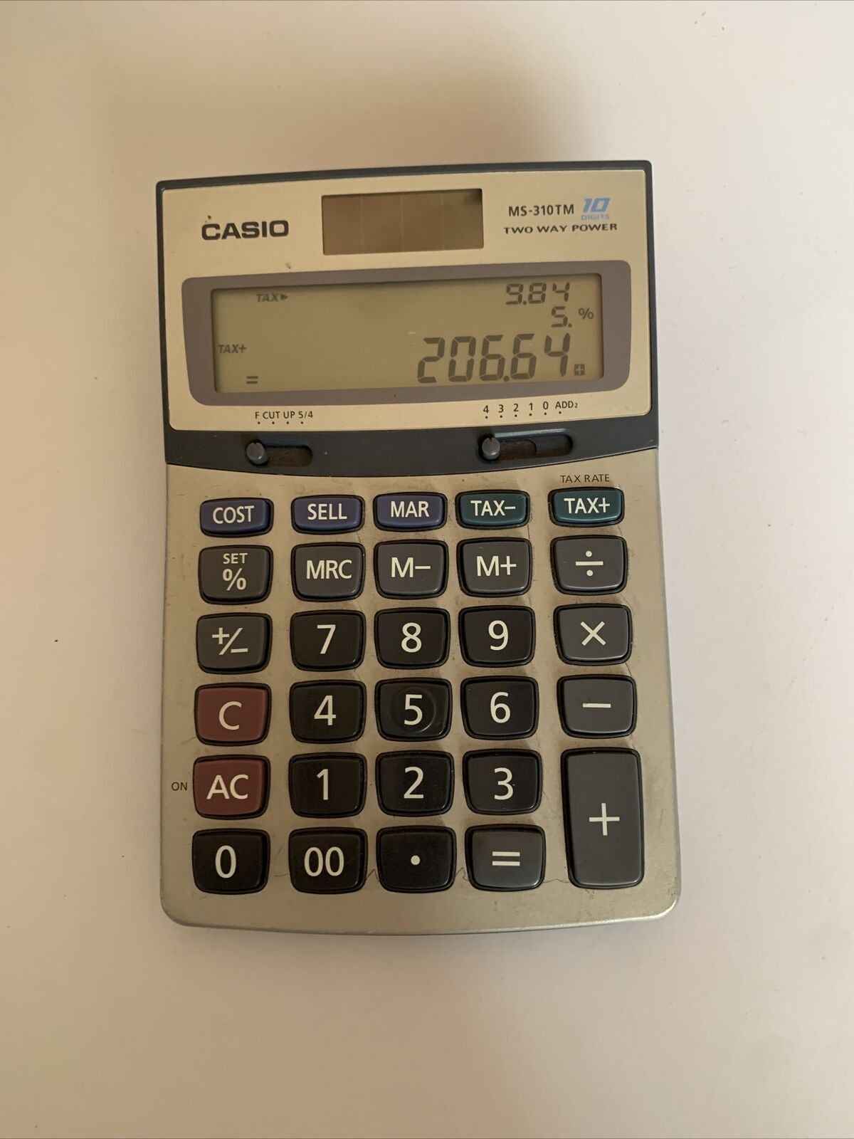 Casio Tax Solar Powered Calculator MS-310TM