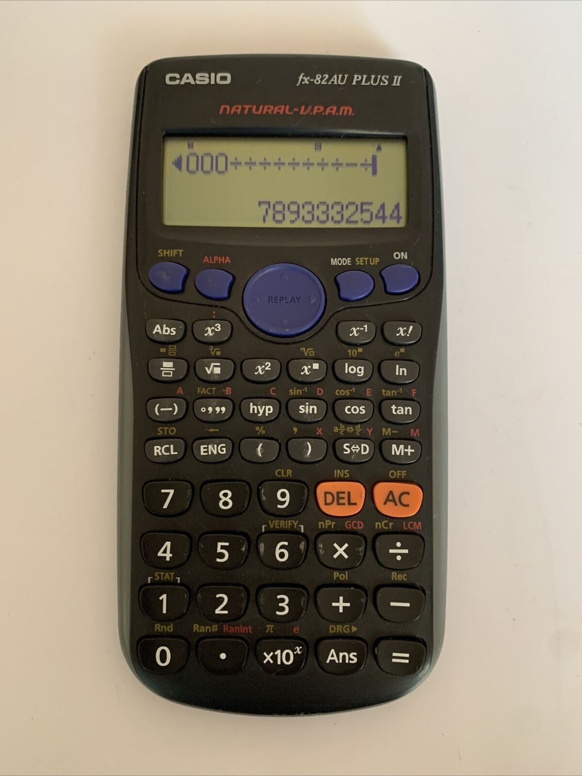 Casio FX82AU PLUS II Scientific Calculator - Tested Working