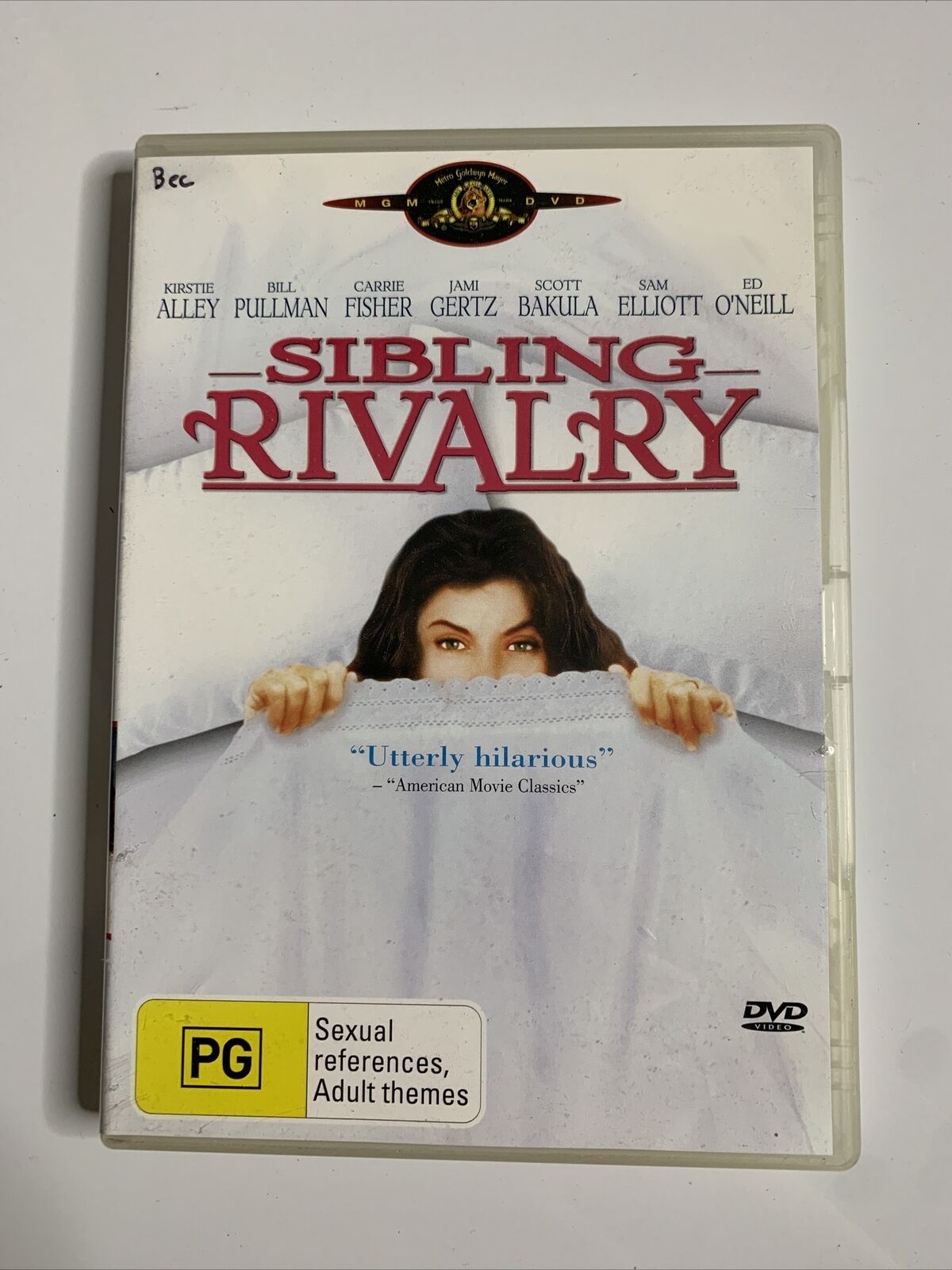 Sibling Rivalry (DVD, 1991) Kirstie Alley, Bill Pullman, Carrie Fisher Region 4