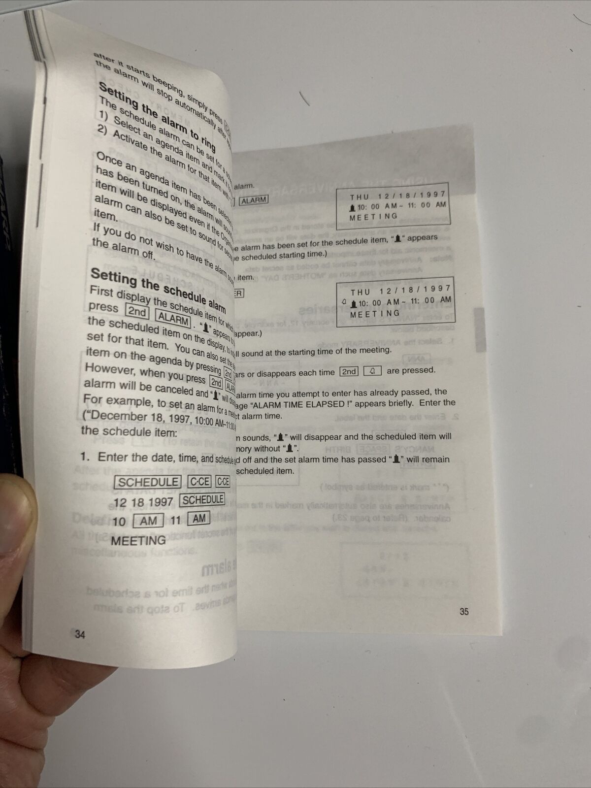 Sharp ZQ-1400A Organizer Box And Manual Only *No electronic organiser