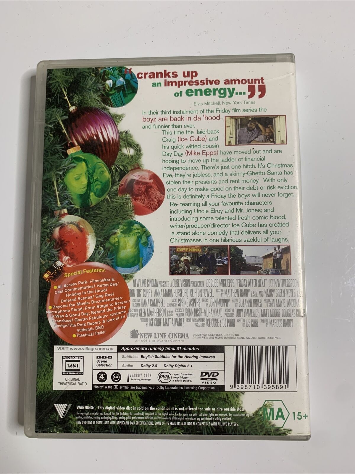 Friday After Next (DVD, 2002) Ice Cube, Mike Epps Comedy Region 4