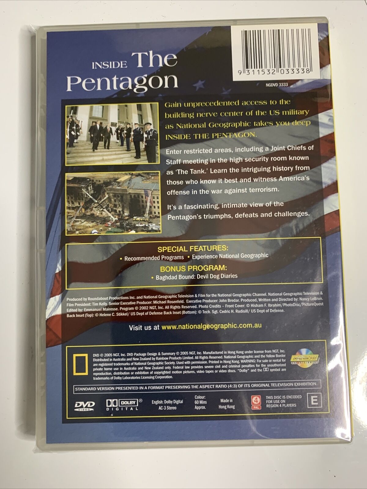 National Geographic - Inside The Pentagon (DVD) Documentary Region 4 NEW