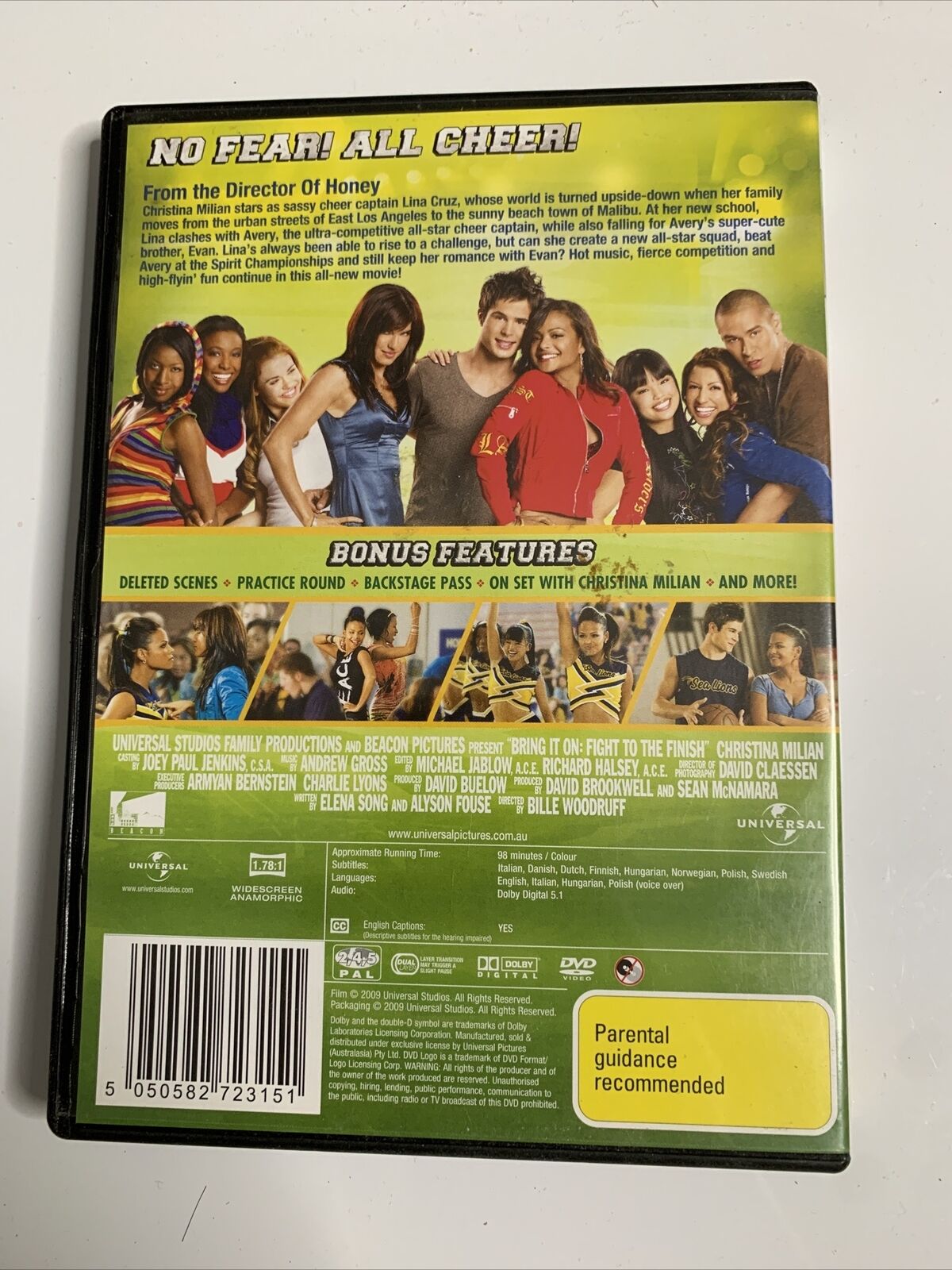 Bring It On - Fight To The Finish (DVD, 2009) Cheerleading Film Region 4