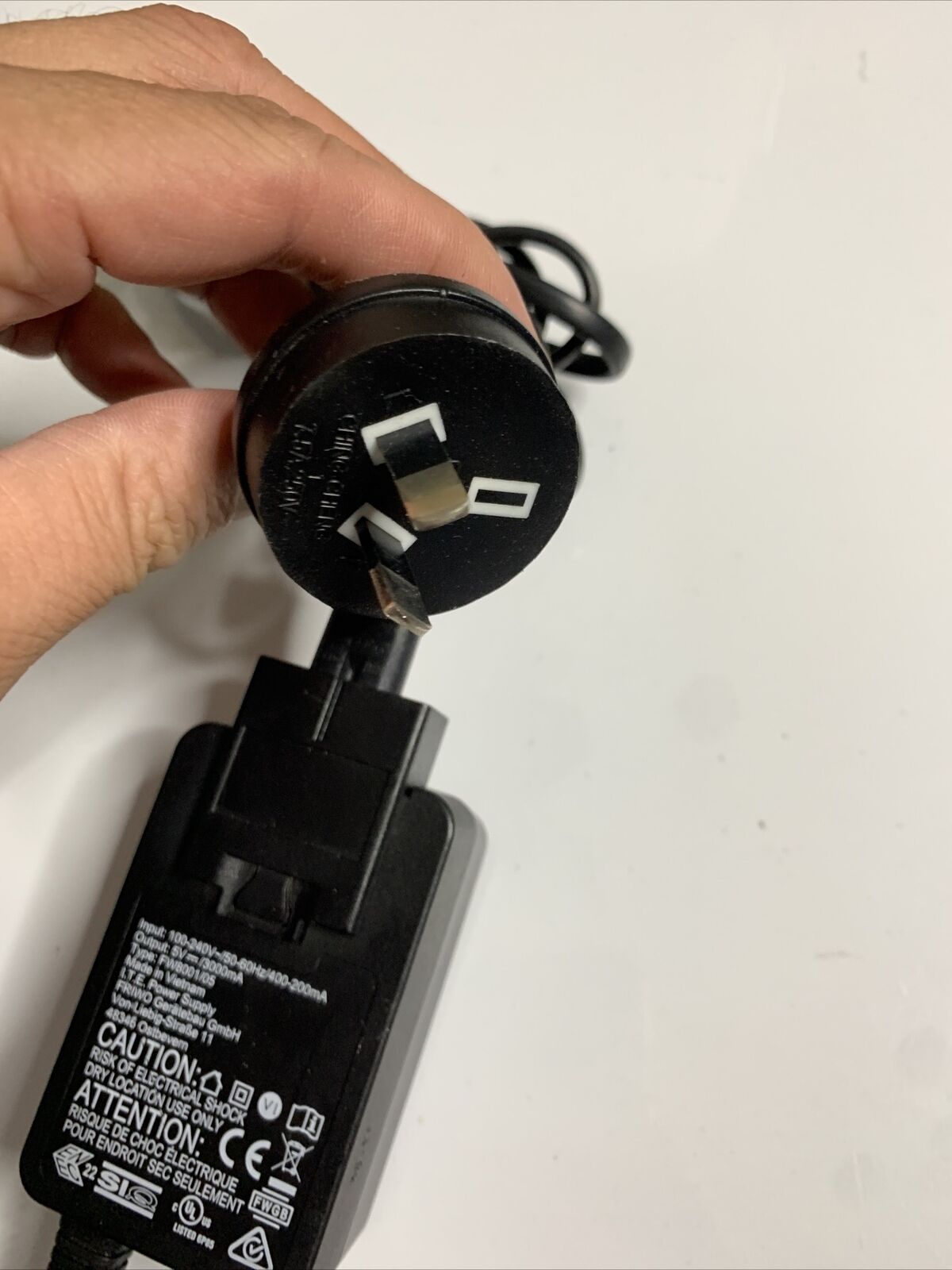 SMCGMT776885 Charger FW8001/05 Power Supply 5v 3000mA