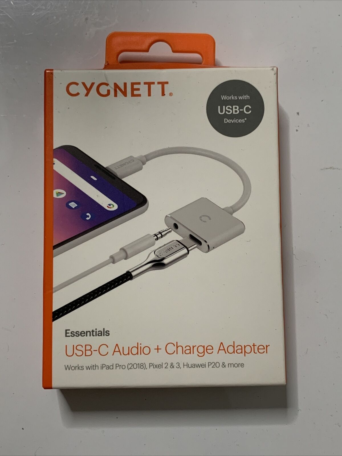 Cygnett Essentials USB-C Audio 3.5mm Port and Charger Adapter Adapter NEW