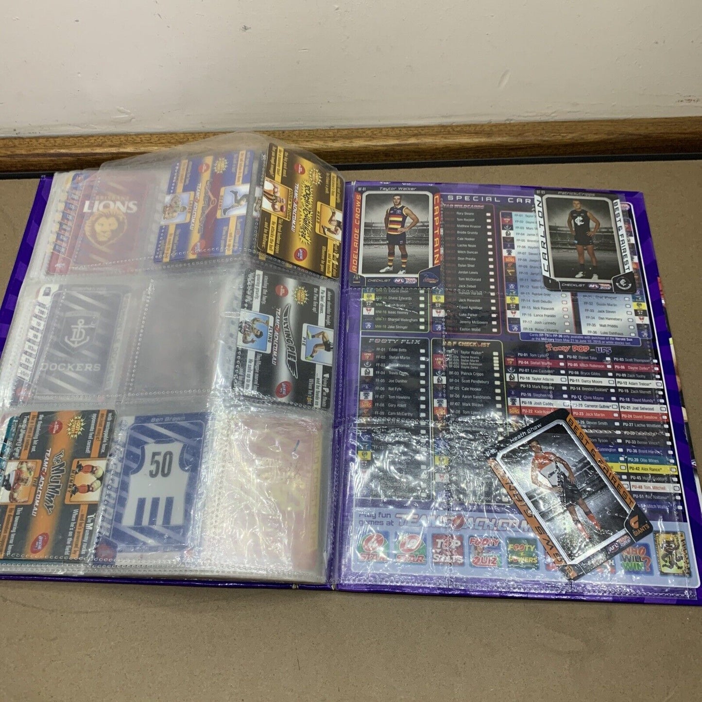 AFL Team 2016 Official AFL Game Cards Album