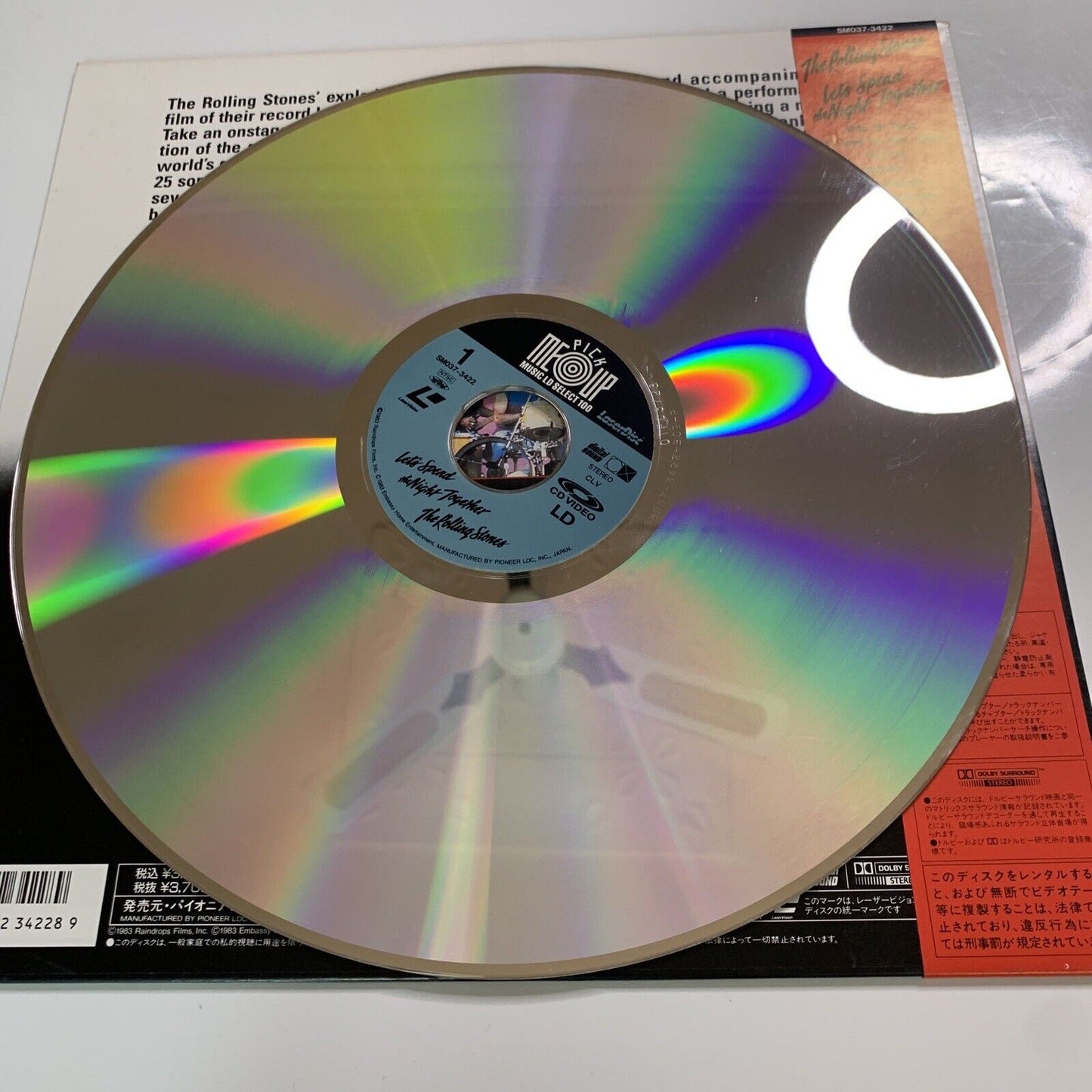 The Rolling Stones - Let's Spend The Night Together (Laserdisc LD, 1981) Obi