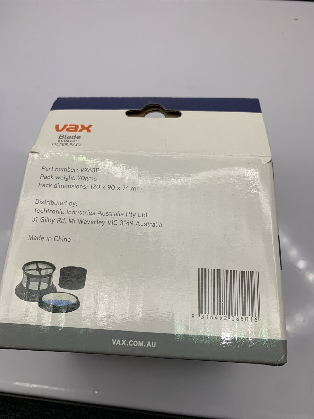 Genuine Vax VX63F Cordless Blade Filter Pack NEW