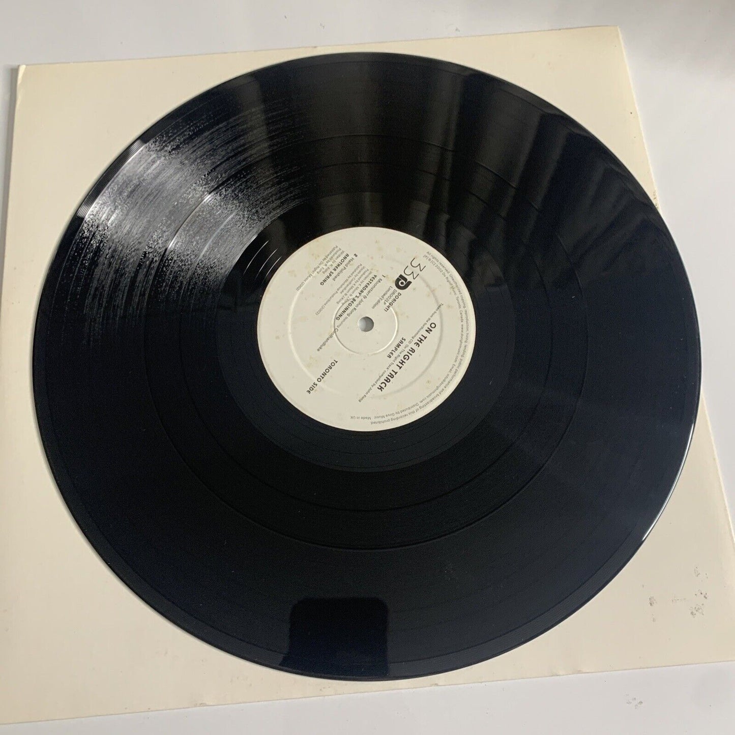 On The Right Track 12" Vinyl Record 2002 Limited Edition DR002LP