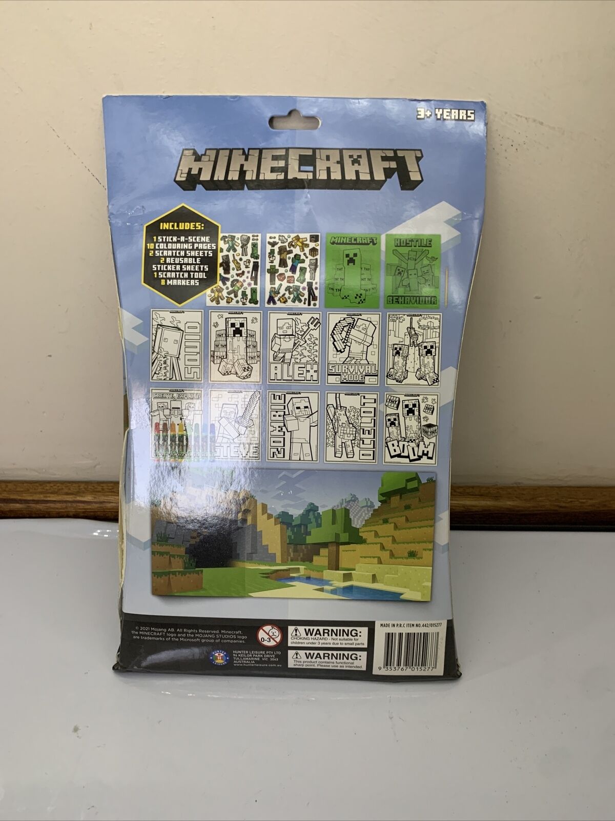 Minecraft Activity Sticker and Colouring Craft Set NEW