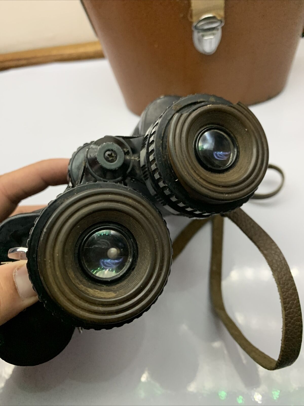 Zenith Zoom Binoculars 7X-12X40 Field 5.5 at 12x No.41-8374 *Cracked R Eyepiece