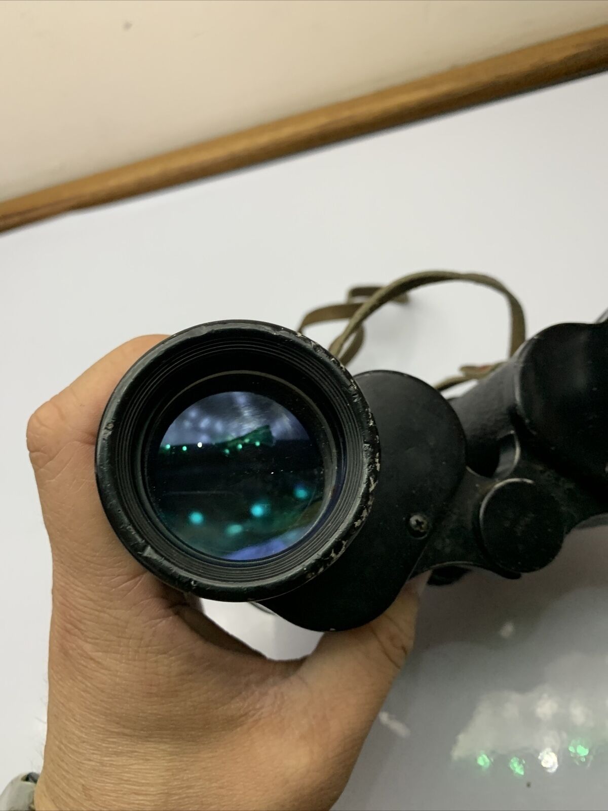 Zenith Zoom Binoculars 7X-12X40 Field 5.5 at 12x No.41-8374 *Cracked R Eyepiece
