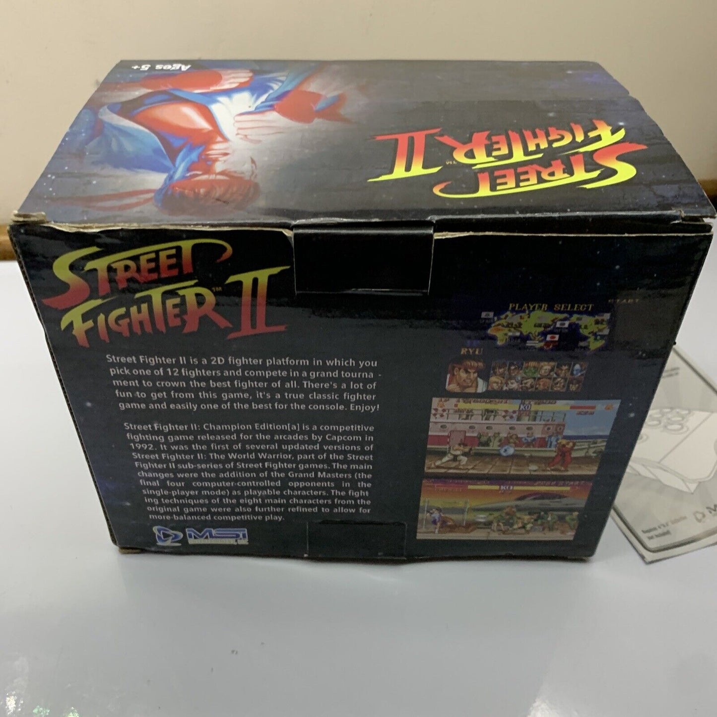 Street Fighter II 2 Licensed Joystick Console Built in Game Plug & Play Capcom