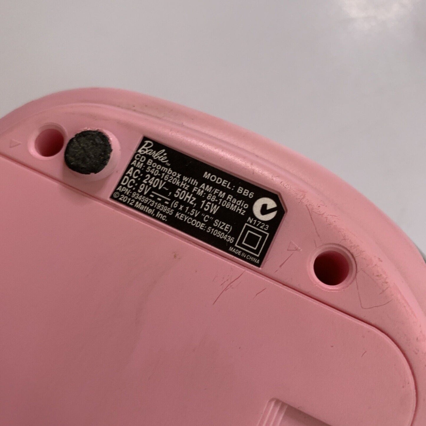 Barbie Boombox AM/FM Radio CD Player BB6