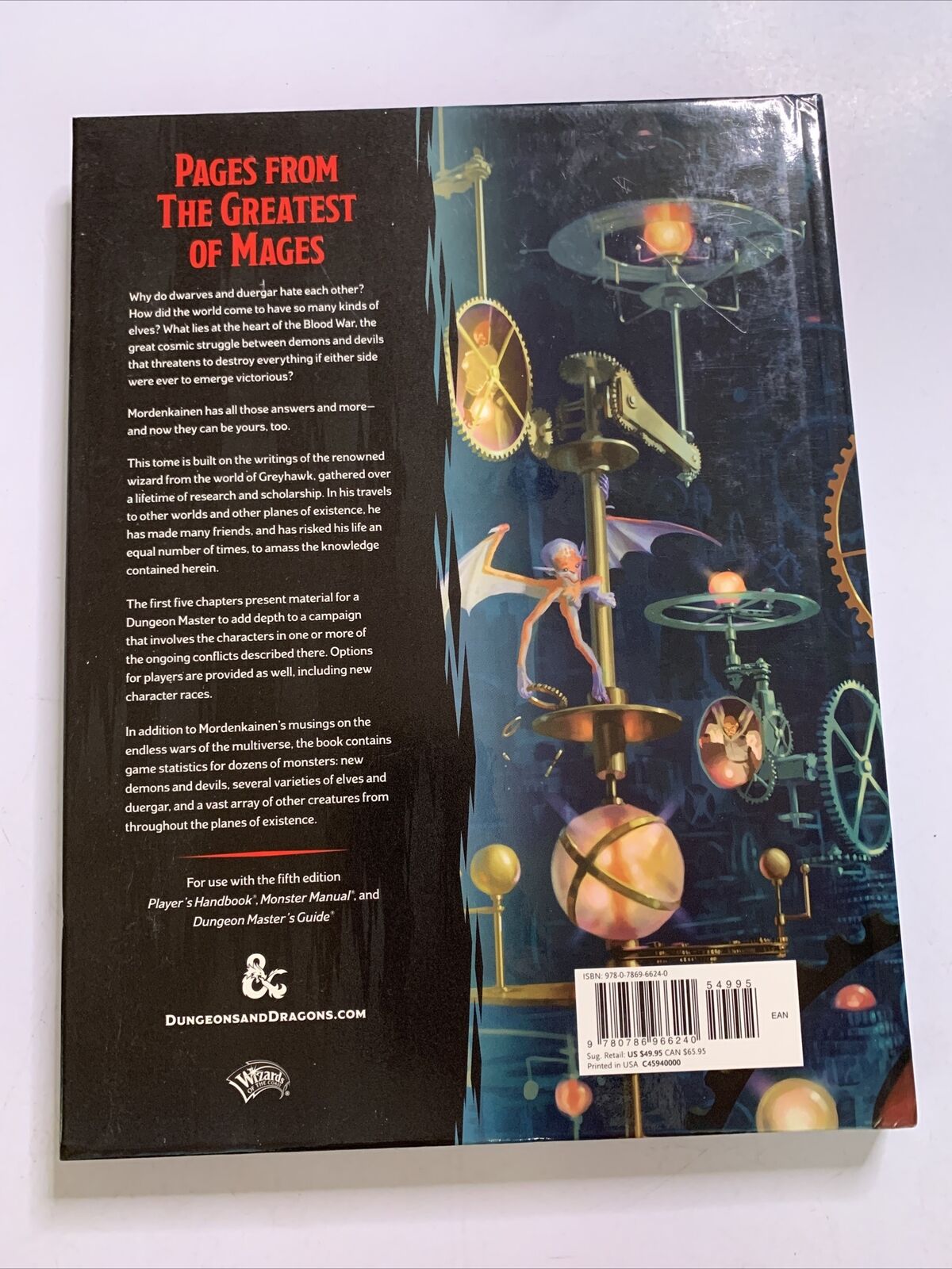 Mordenkainen's Tome of Foes Dungeons & Dragon by Wizards RPG Team Hardcover 2018