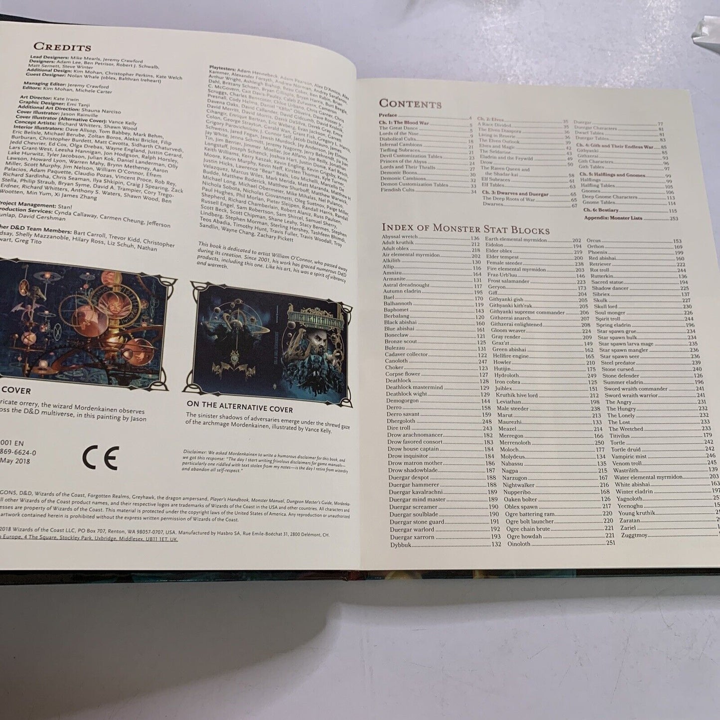 Mordenkainen's Tome of Foes Dungeons & Dragon by Wizards RPG Team Hardcover 2018