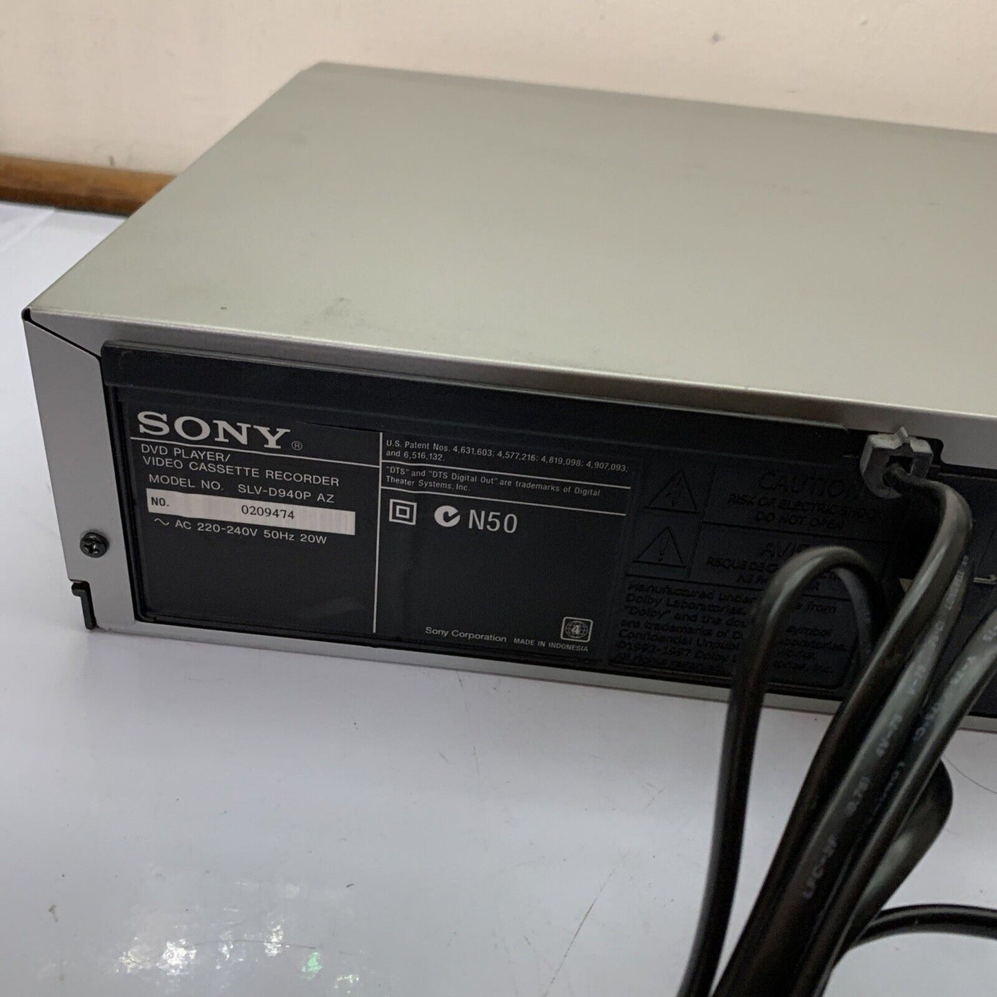 Sony DVD VHS Player Recorder SLV-D940P PAL NTSC *VHS Not working DVD Working