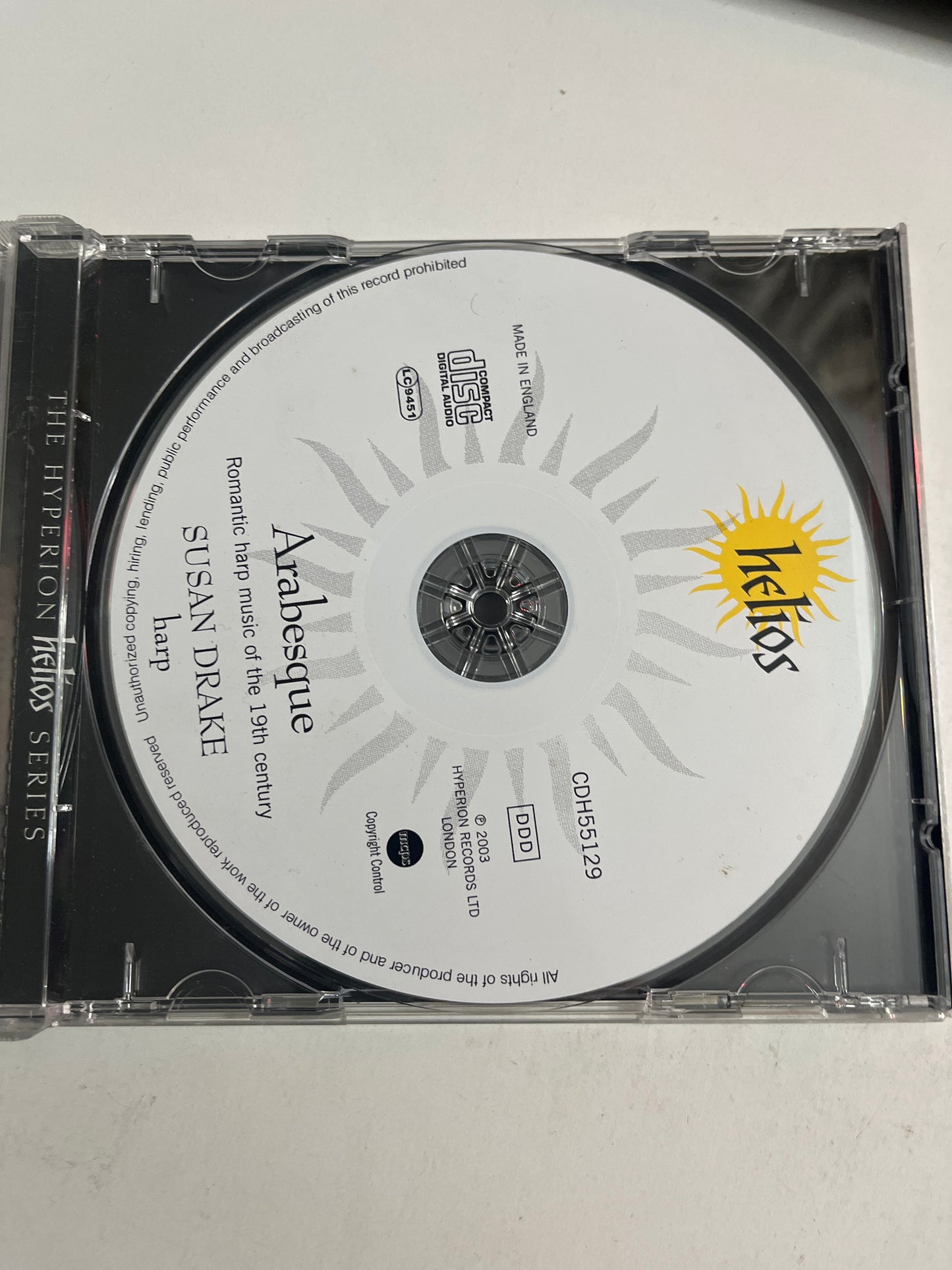 Susan Drake – Arabesque (Romantic Harp Music Of The 19th Century) (CD, 2003)