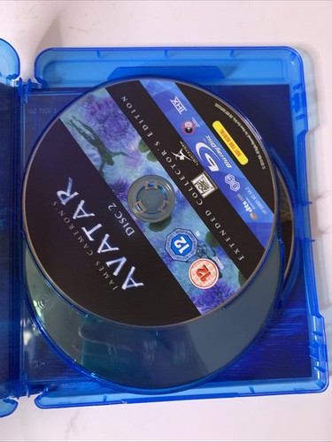 Avatar: Extended Collectors Edition (Blu-ray, 2009, 3-Disc) Region B