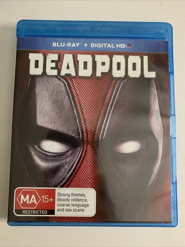 Deadpool (Blu-ray, 2016) Ryan Reynolds Region B