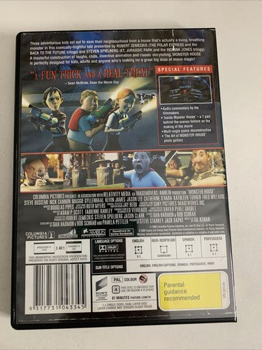 Monster House (DVD, 2006) Steve Buscemi, Maggie Gyllenhaal Animation Region 4