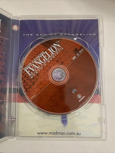 Neon Genesis Evangelion: Death & Rebirth (DVD, 1997) Anime Region 4