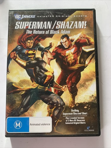 Superman / Shazam : The Return of Black Adam (DVD, 2010) Region 4 NEW