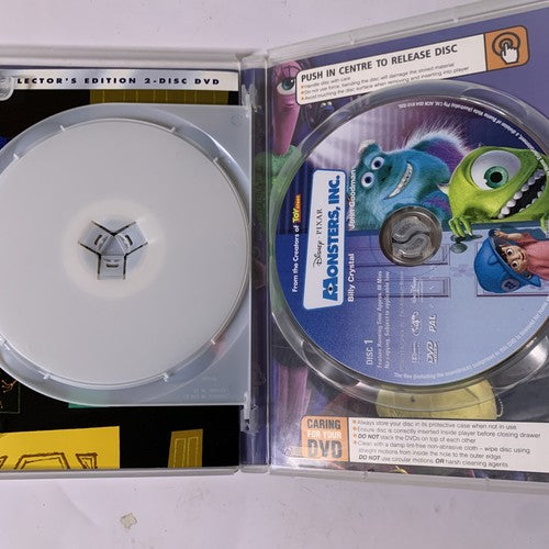 Monsters, Inc. (DVD, 2001) Disney Pixar Animation Film Region 4