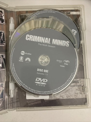 Criminal Minds : Season 9 (DVD, 2014, 5-Disc) Region 4
