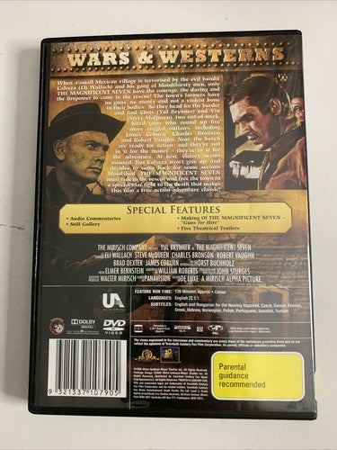 The Magnificent Seven (DVD, 1960) Charles Bronson, Steve McQueen, Yul Brynner