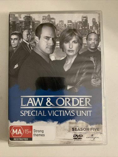 Law and Order Special Victims Unit : Season 5 (DVD, 2003, 6-Disc) Region 4