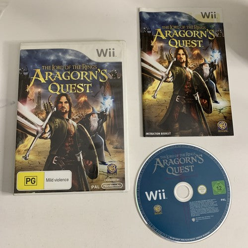 The Lord of the Rings Aragorn's Quest Nintendo Wii 2010 PAL Game Complete