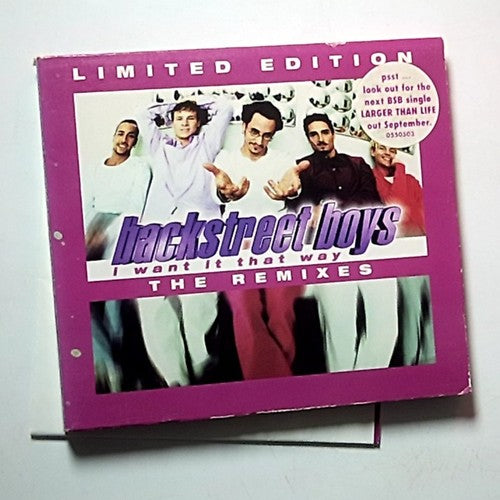 Backstreet Boys – I Want It That Way The Remixes (CD, 1999) Australia Poster